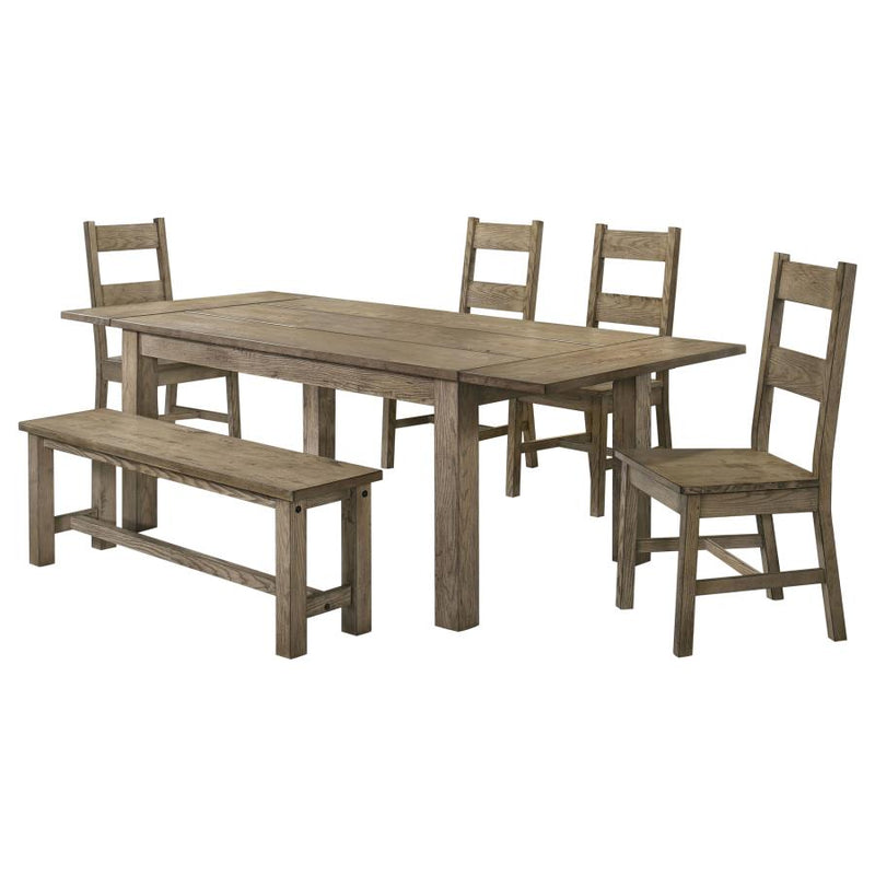 Cardova 6-piece Extension Table Dining Set Vineyard Oak-zoom-