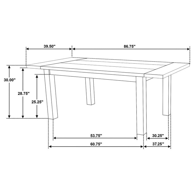 Cardova 6-piece Extension Table Dining Set Vineyard Oak-zoom-