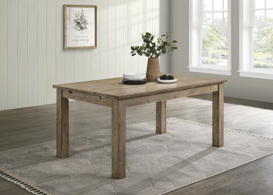 Cardova 87-inch Solid Wood Extension Dining Table Vineyard Oak-zoom-3