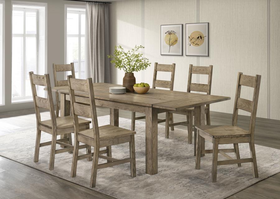 Cardova 87-inch Solid Wood Extension Dining Table Vineyard Oak-zoom-15