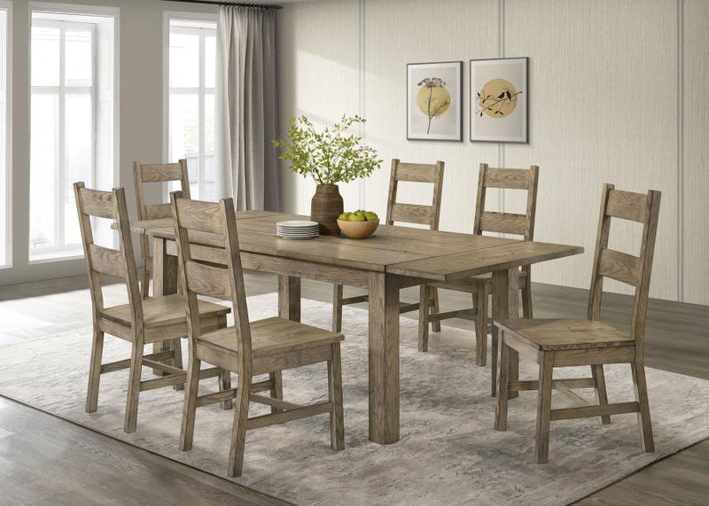 Cardova 87-inch Solid Wood Extension Dining Table Vineyard Oak-zoom-