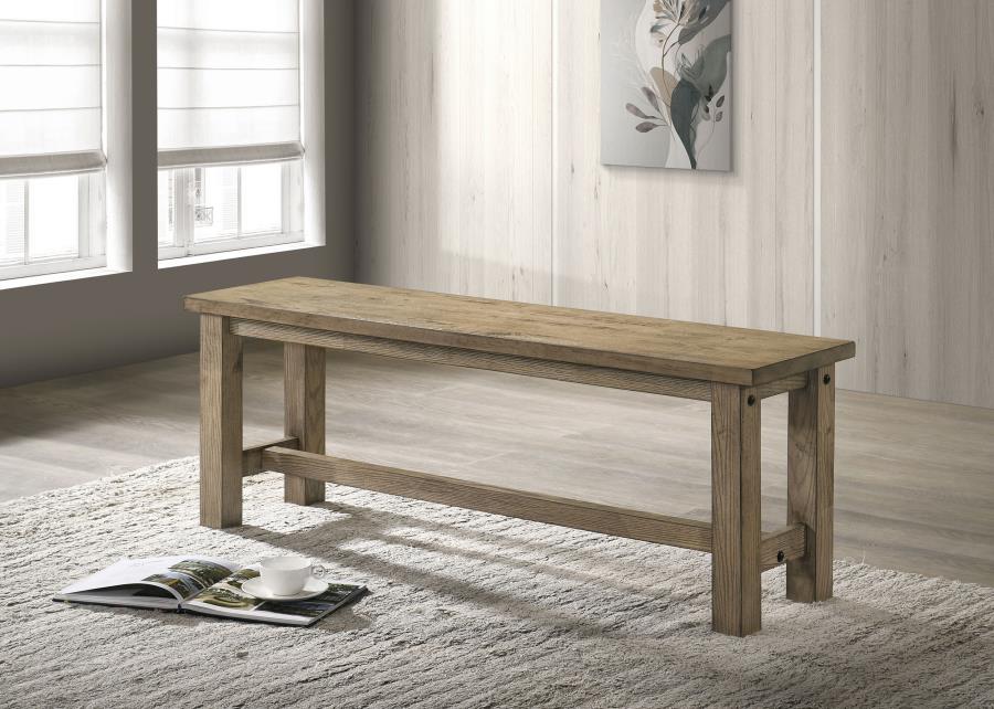 Cardova 51-inch Solid Wood Dining Bench Vineyard Oak-2