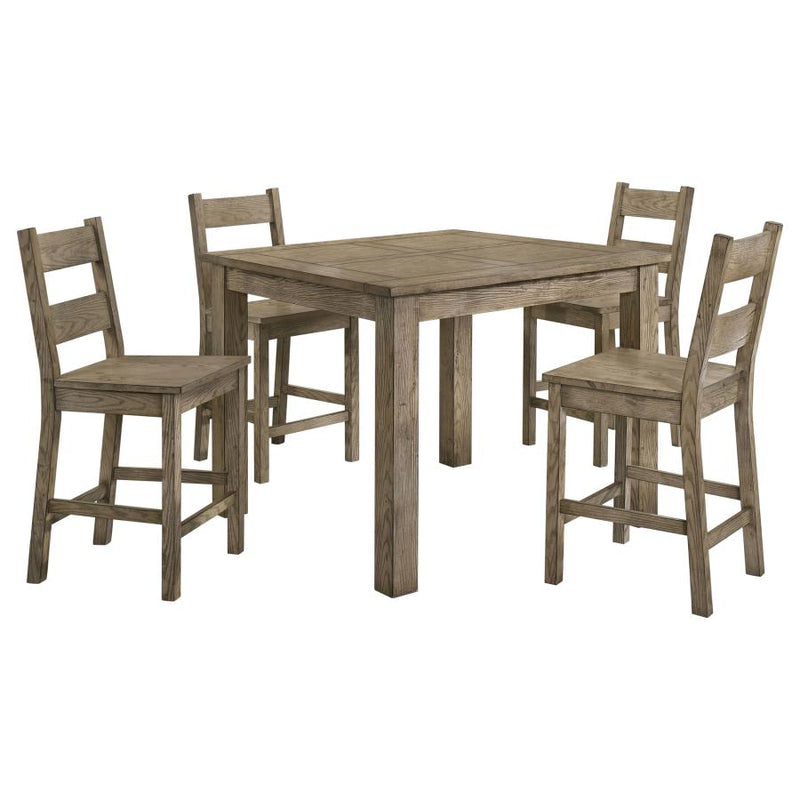 Cardova 5-piece Counter Height Dining Table Set Vineyard Oak-zoom-