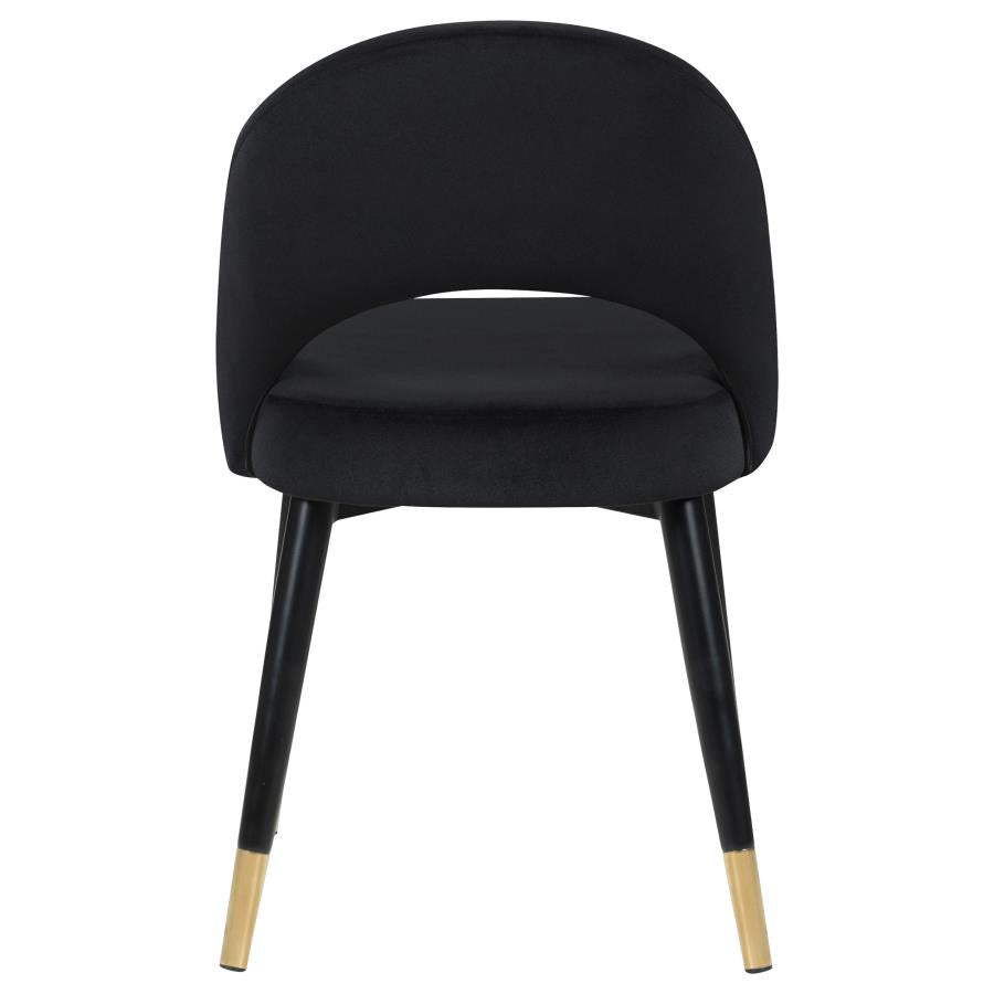 Lindsey Upholstered Dining Side Chair Black (Set of 2)-zoom-8