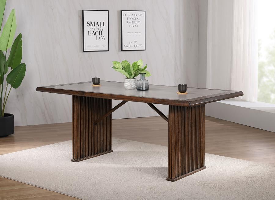 Sherwood 72-inch Rectangular Dining Table Brown-zoom-2