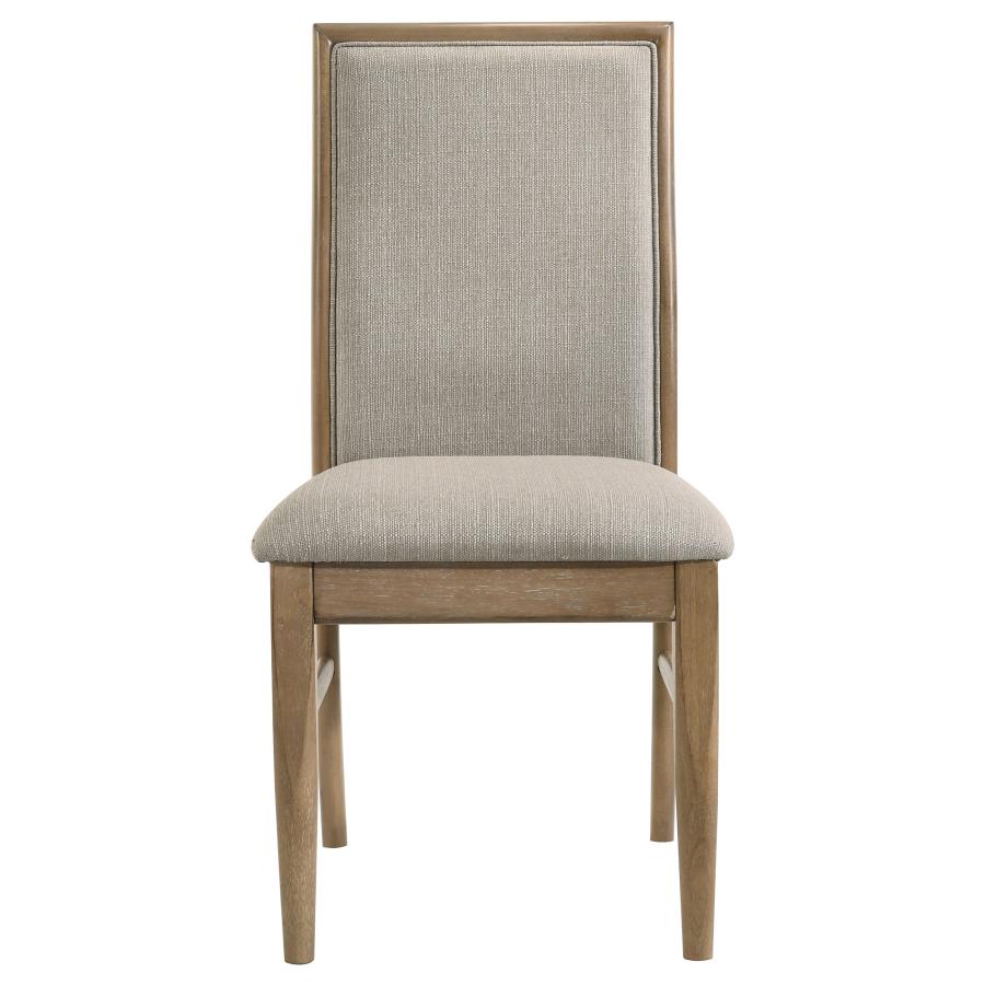 Adina 7-piece Extension Dining Set Distressed Light Brown-zoom-8