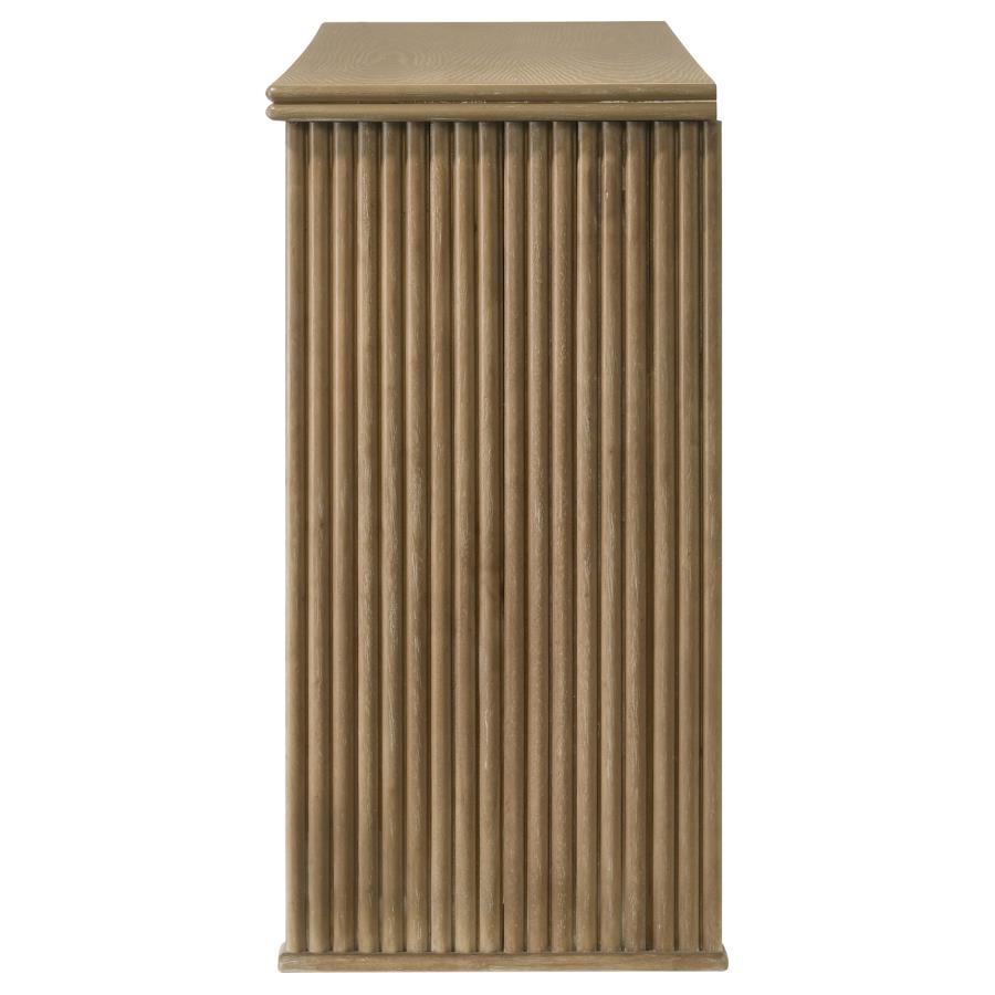 Adina 3-door 59-inch Sideboard Server Distressed Light Brown-zoom-6