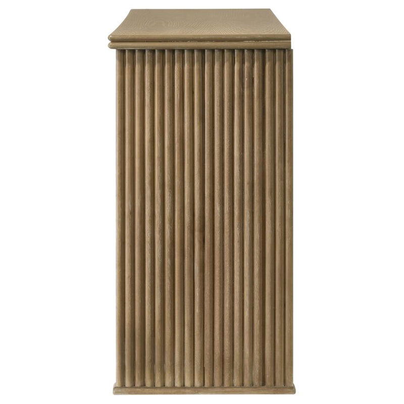 Adina 3-door 59-inch Sideboard Server Distressed Light Brown-zoom-