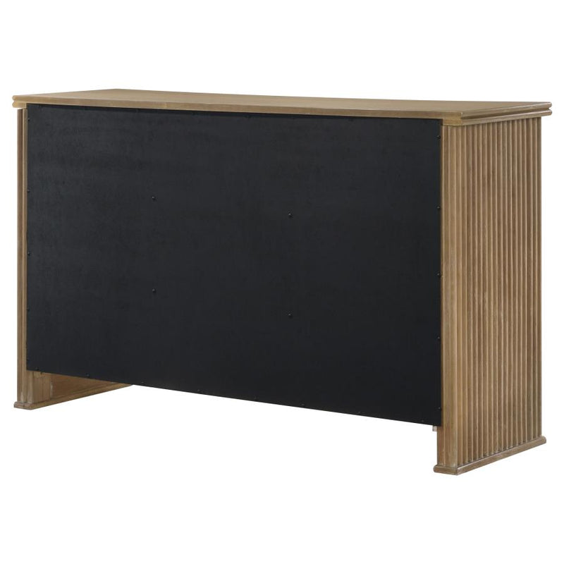 Adina 3-door 59-inch Sideboard Server Distressed Light Brown-zoom-