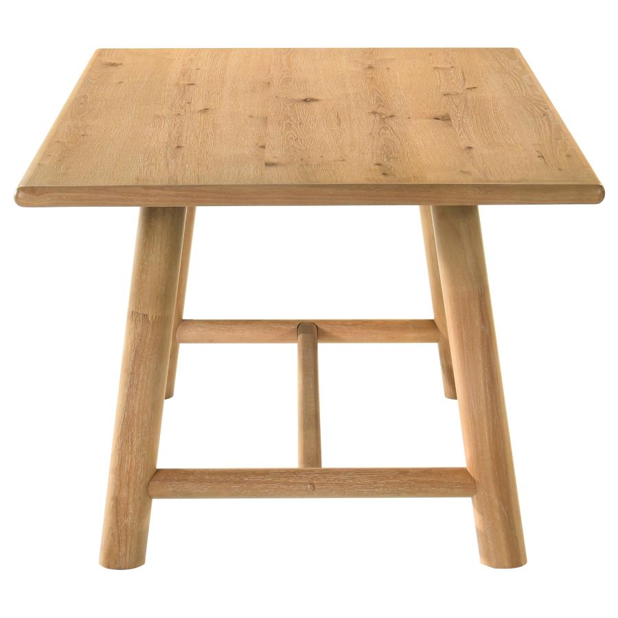 Duncan 7-piece Rectangular Wood Dining Table Set Washed Oak-5