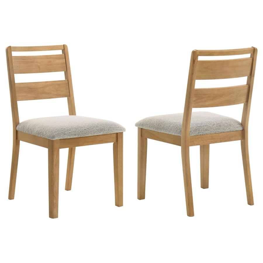 Duncan Ladder Back Dining Side Chair Washed Oak (Set of 2)-zoom-1