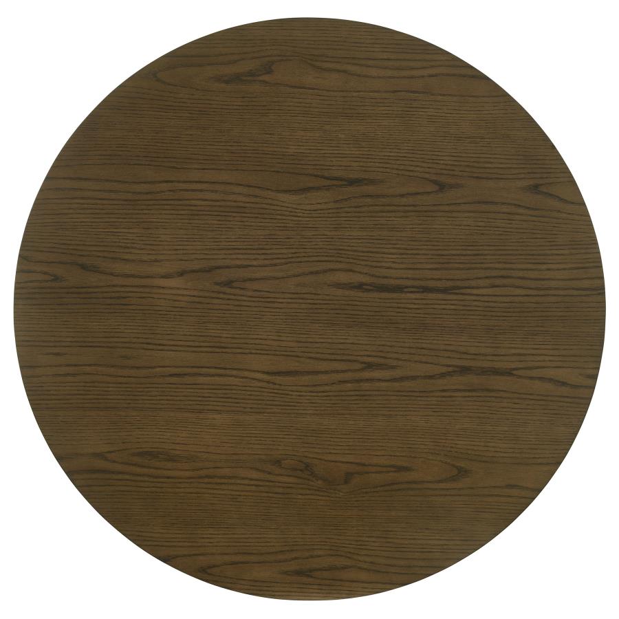 Ottowa 5-piece Round Wood Dining Room Table Set Brown-zoom-5