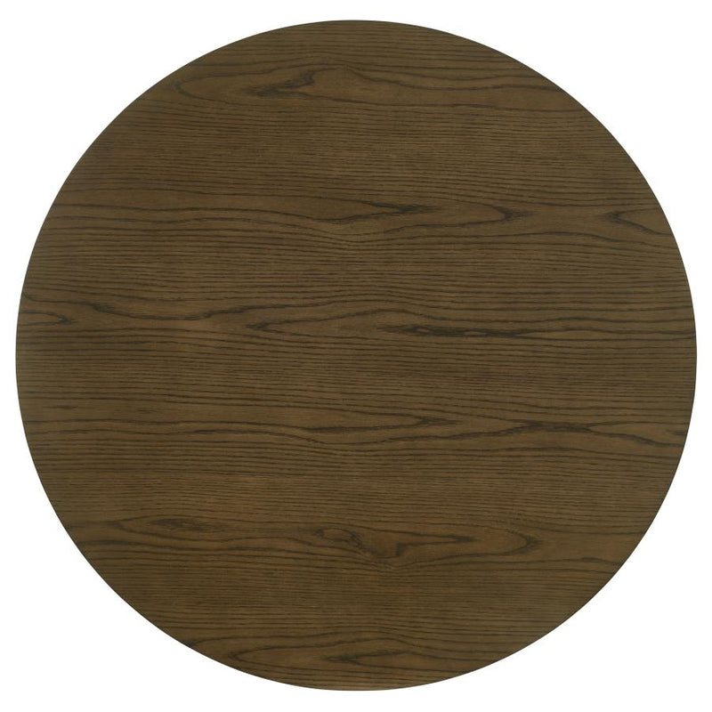Ottowa 5-piece Round Wood Dining Room Table Set Brown-zoom-