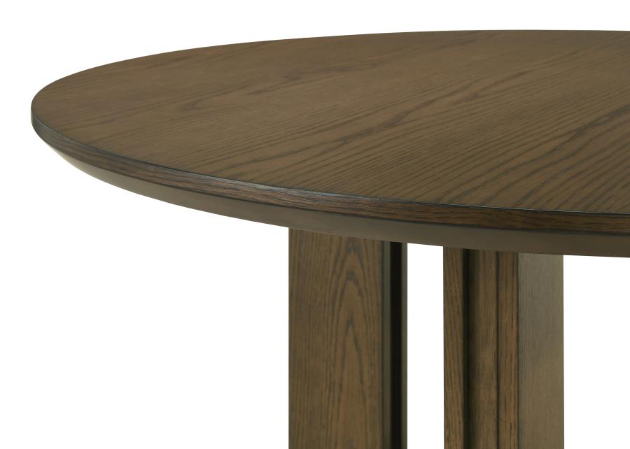Ottowa 5-piece Round Wood Dining Room Table Set Brown-9