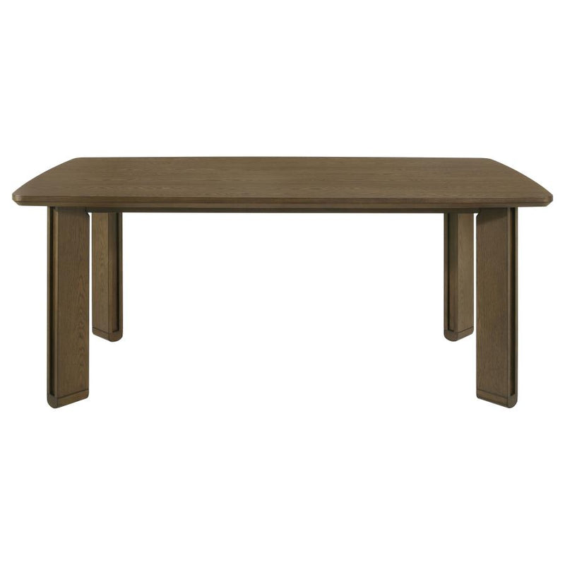 Ottowa 7-piece Rectangular Wood Dining Room Table Set Brown-zoom-