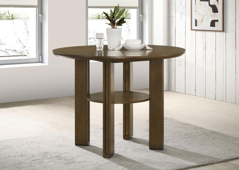 Ottowa 47-inch Round Counter Height Dining Table Brown-zoom-