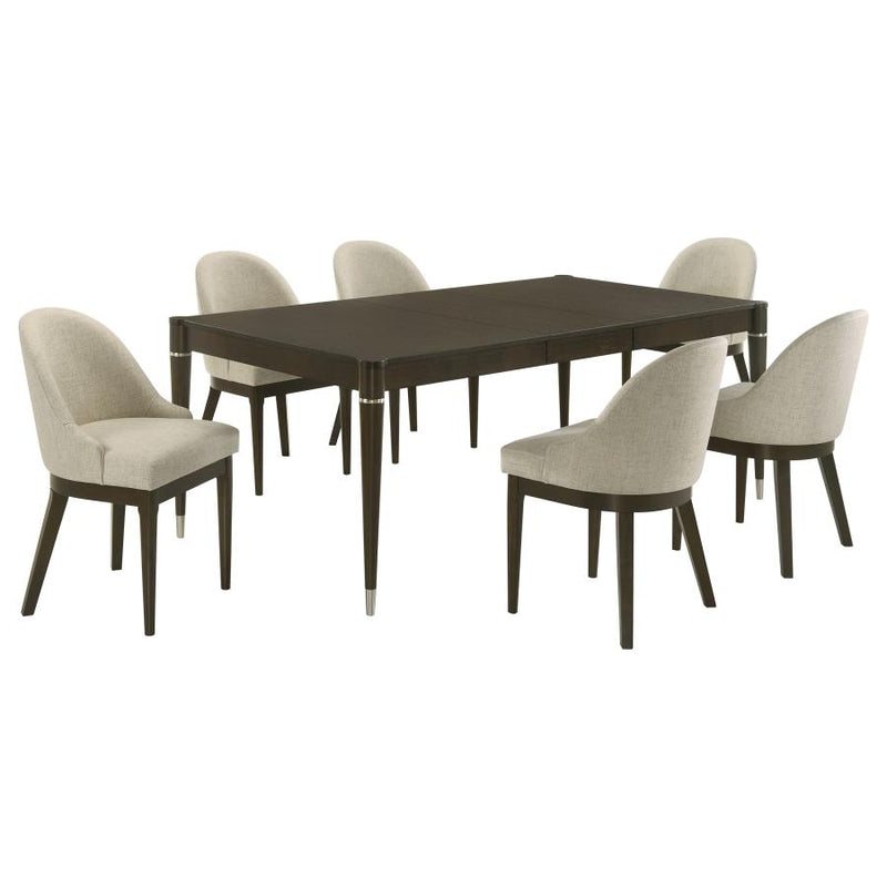 Reseda 7-piece Rectangular Dining Set Ash Brown-zoom-