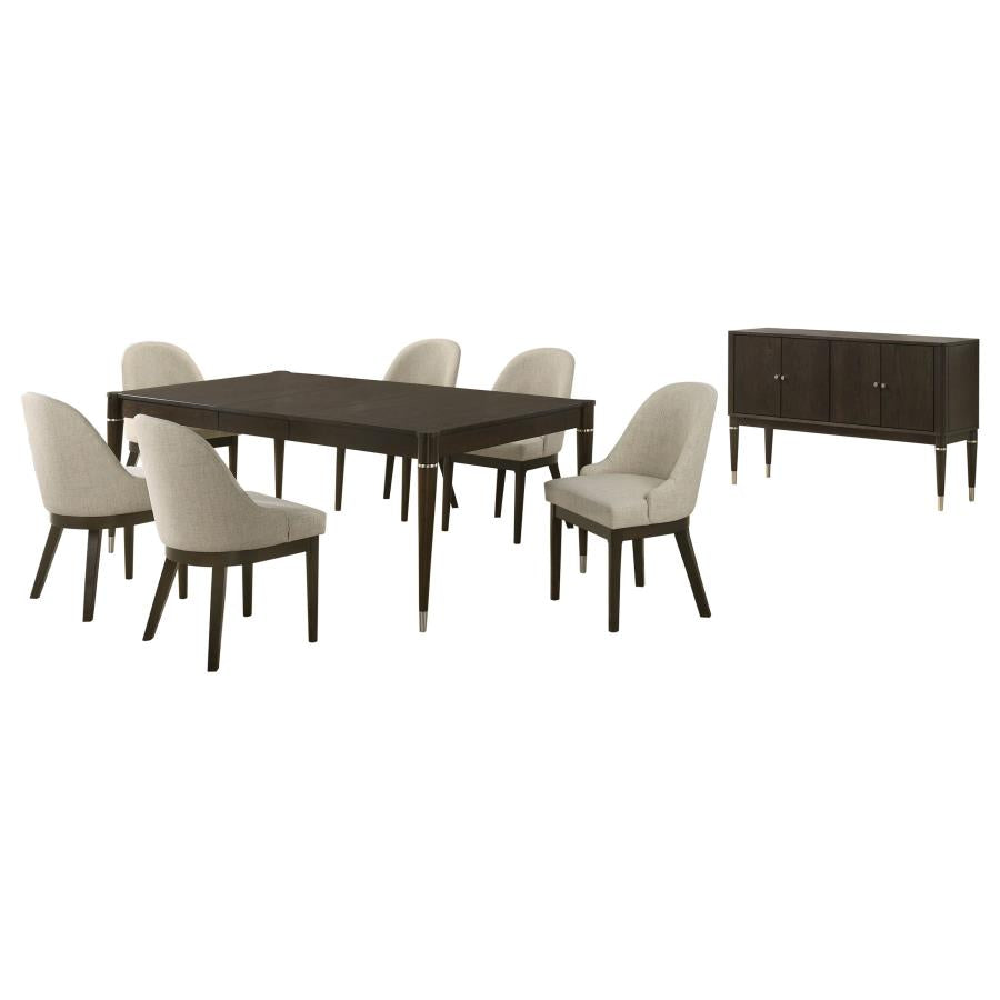Reseda 8-piece Dining Set With Sideboard Ash Brown-zoom-2