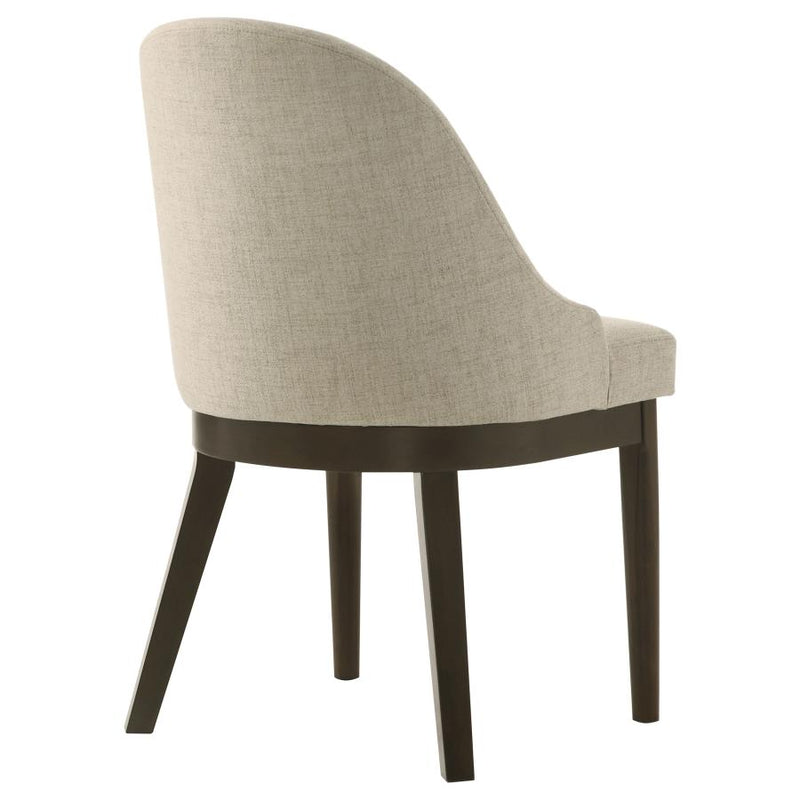 Reseda Upholstered Dining Side Chair Beige (Set of 2)-zoom-