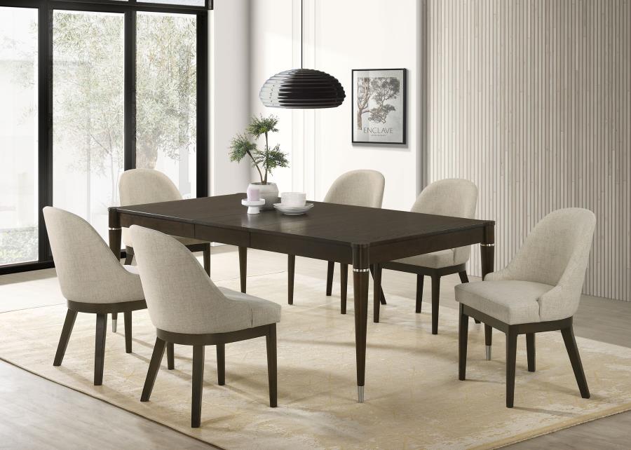 Reseda Upholstered Dining Side Chair Beige (Set of 2)-14