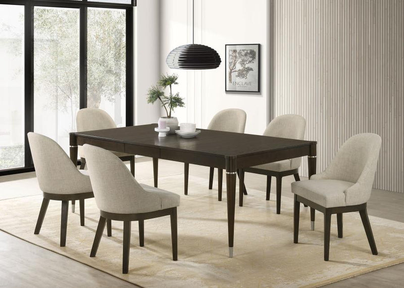 Reseda Upholstered Dining Side Chair Beige (Set of 2)-zoom-