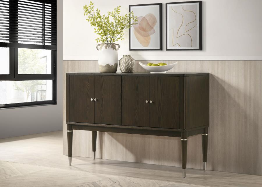 Reseda 4-door Dining Sideboard Server with Shelves Ash Brown-zoom-2