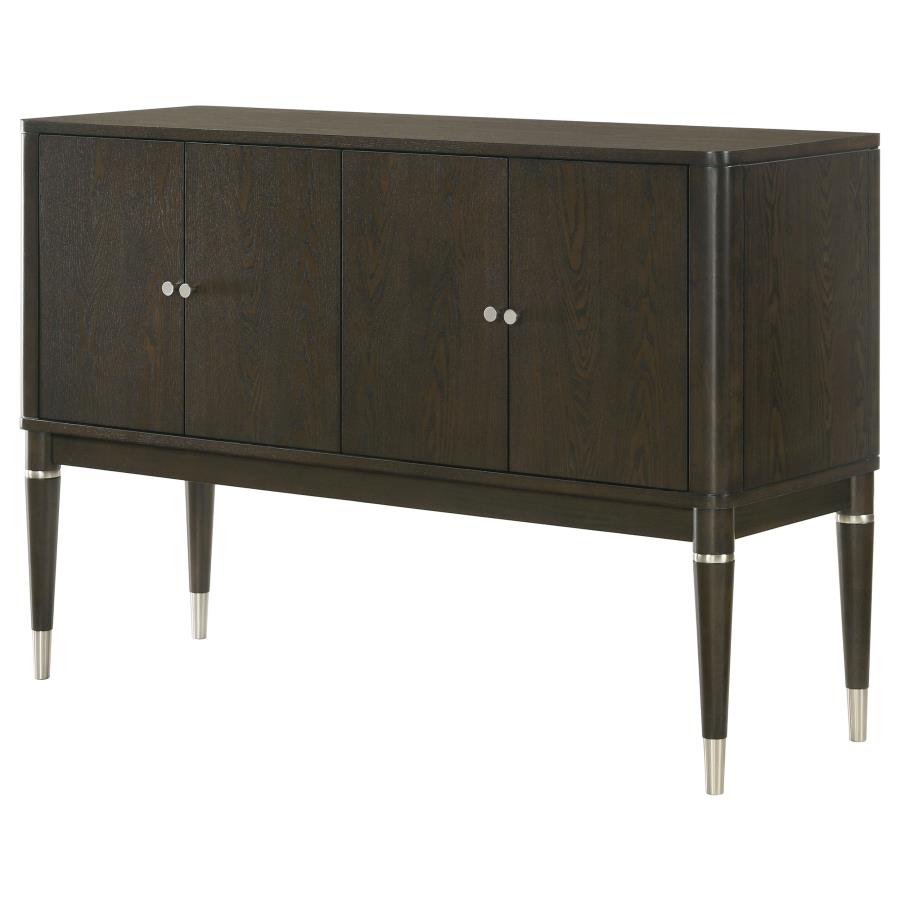 Reseda 4-door Dining Sideboard Server with Shelves Ash Brown-5