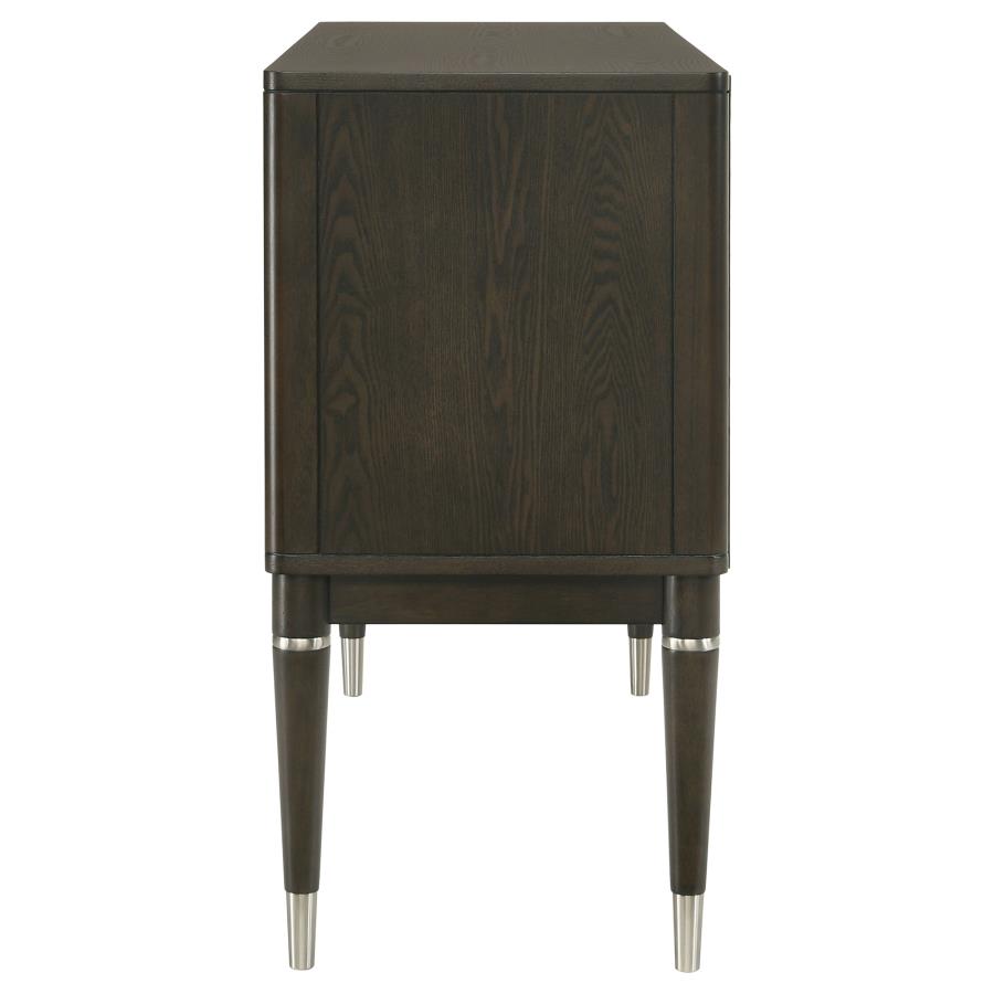 Reseda 4-door Dining Sideboard Server with Shelves Ash Brown-10