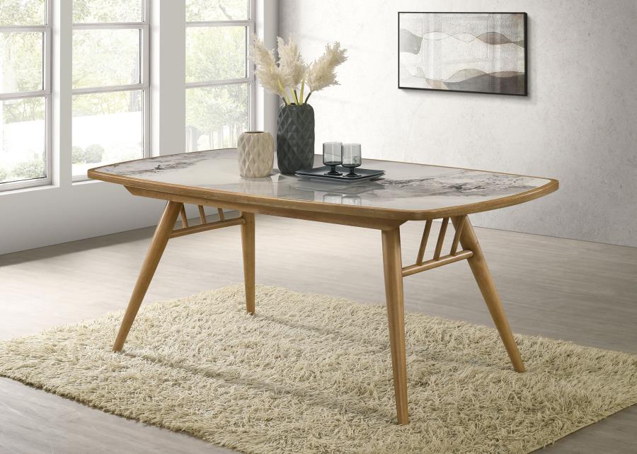 Croyden 73-inch Rectangular Dining Table Weathered Natural-zoom-2