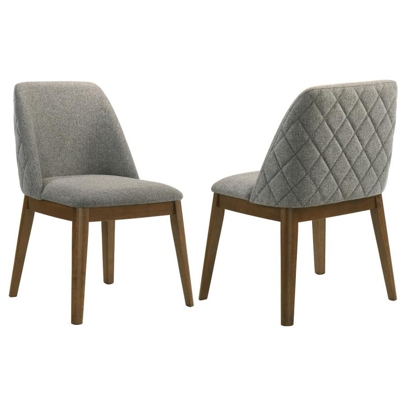 Franklin Upholstered Dining Side Chair Grey (Set of 2)-zoom-