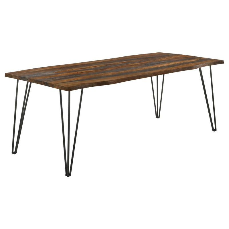 Neve 80-inch Live Edge Dining Table Grey Sheesham-zoom-