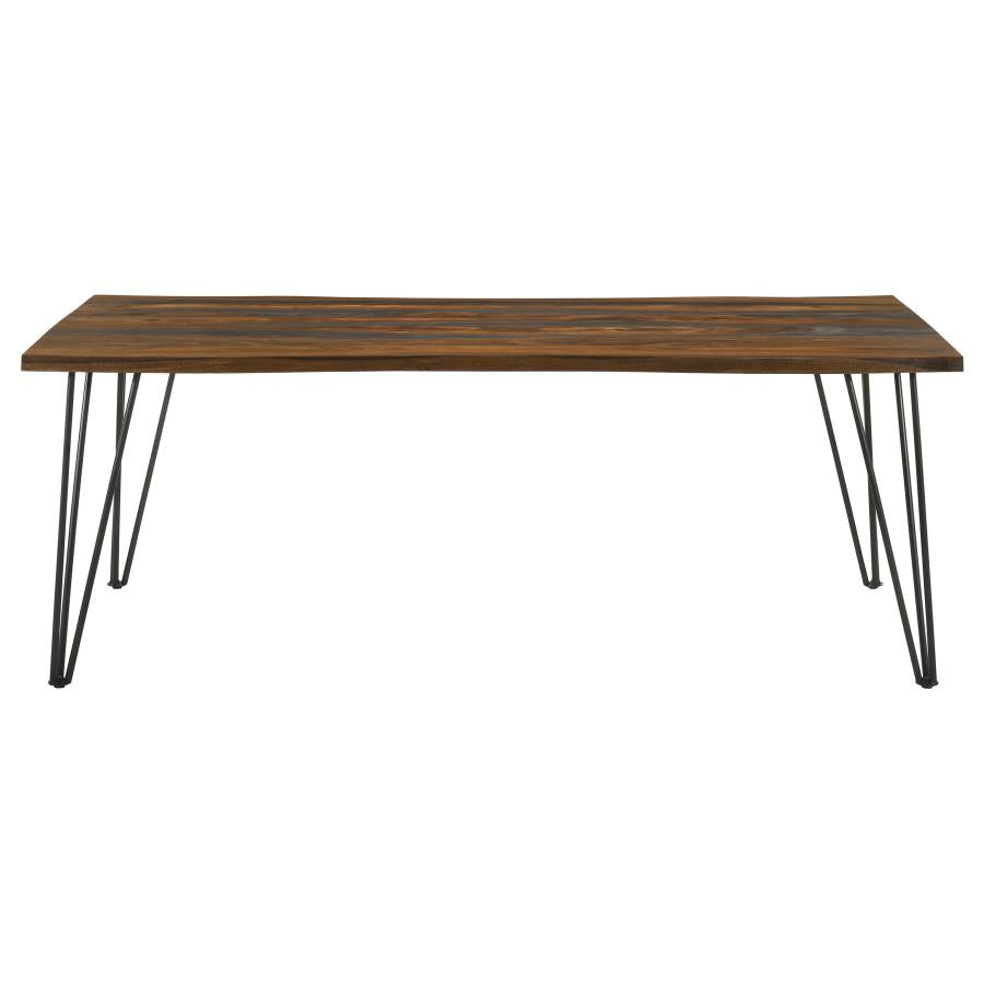 Neve 80-inch Live Edge Dining Table Grey Sheesham-zoom-3