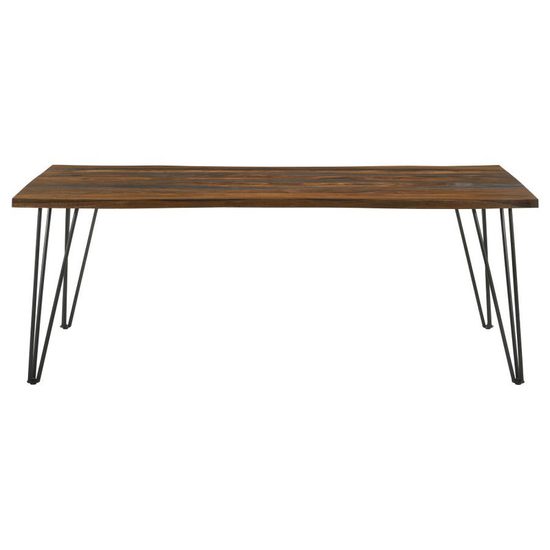 Neve 80-inch Live Edge Dining Table Grey Sheesham-zoom-