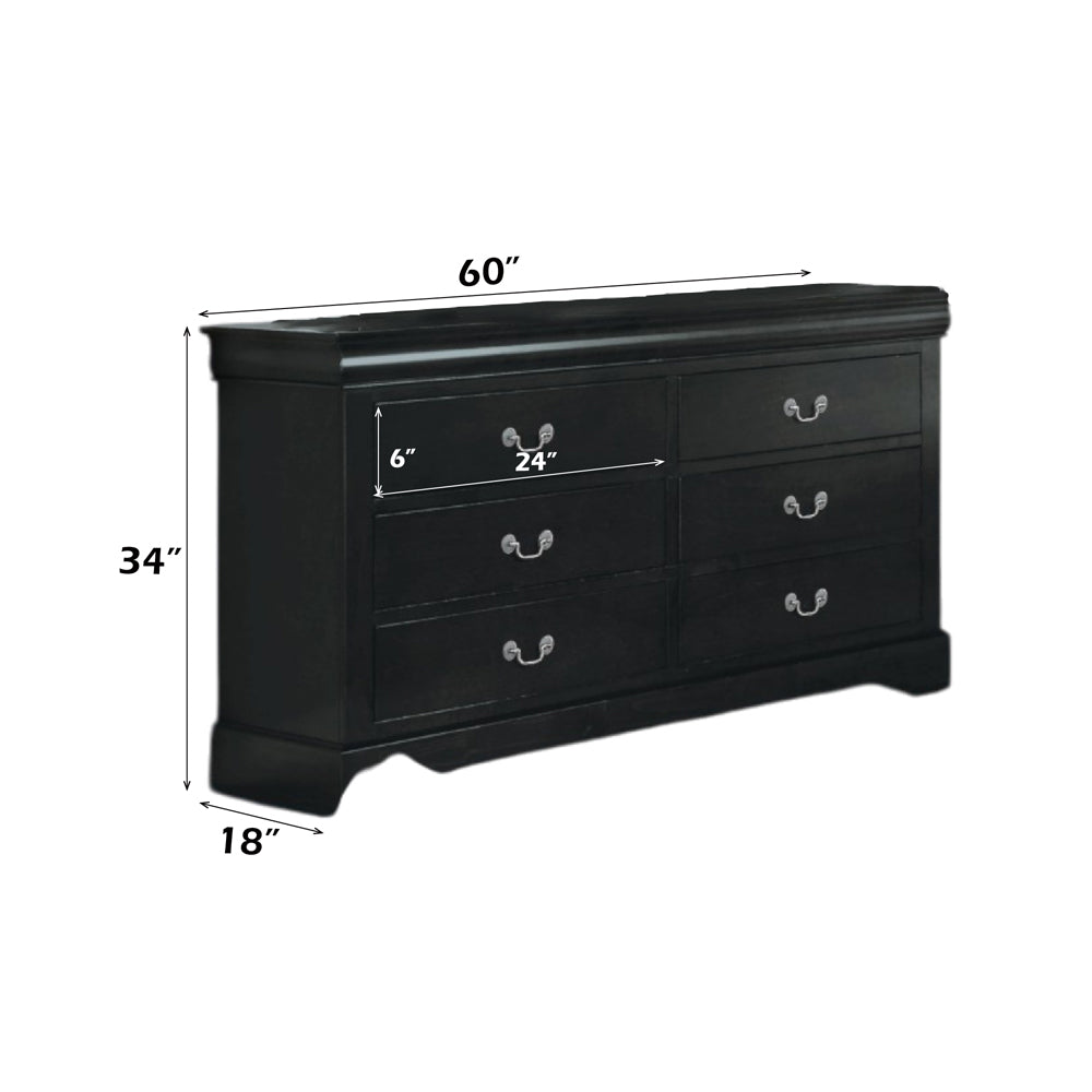 ACME Louis Philippe III Dresser – close-up – Lusso Furniture Miami