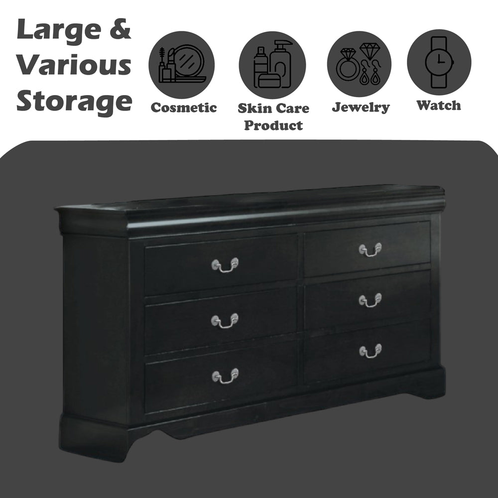 ACME Louis Philippe III Dresser – alternate view – Lusso Furniture Miami
