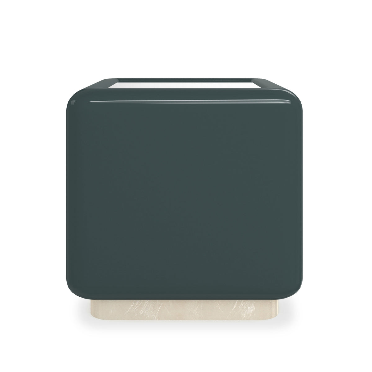 Caracole Gelee Square Monolith Table – top view – Lusso Furniture Miami