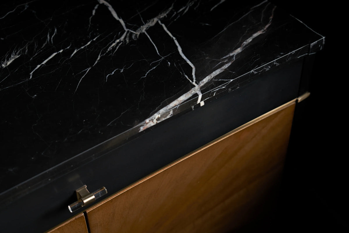 Caracole Noir Buffet – side view – Lusso Furniture Miami