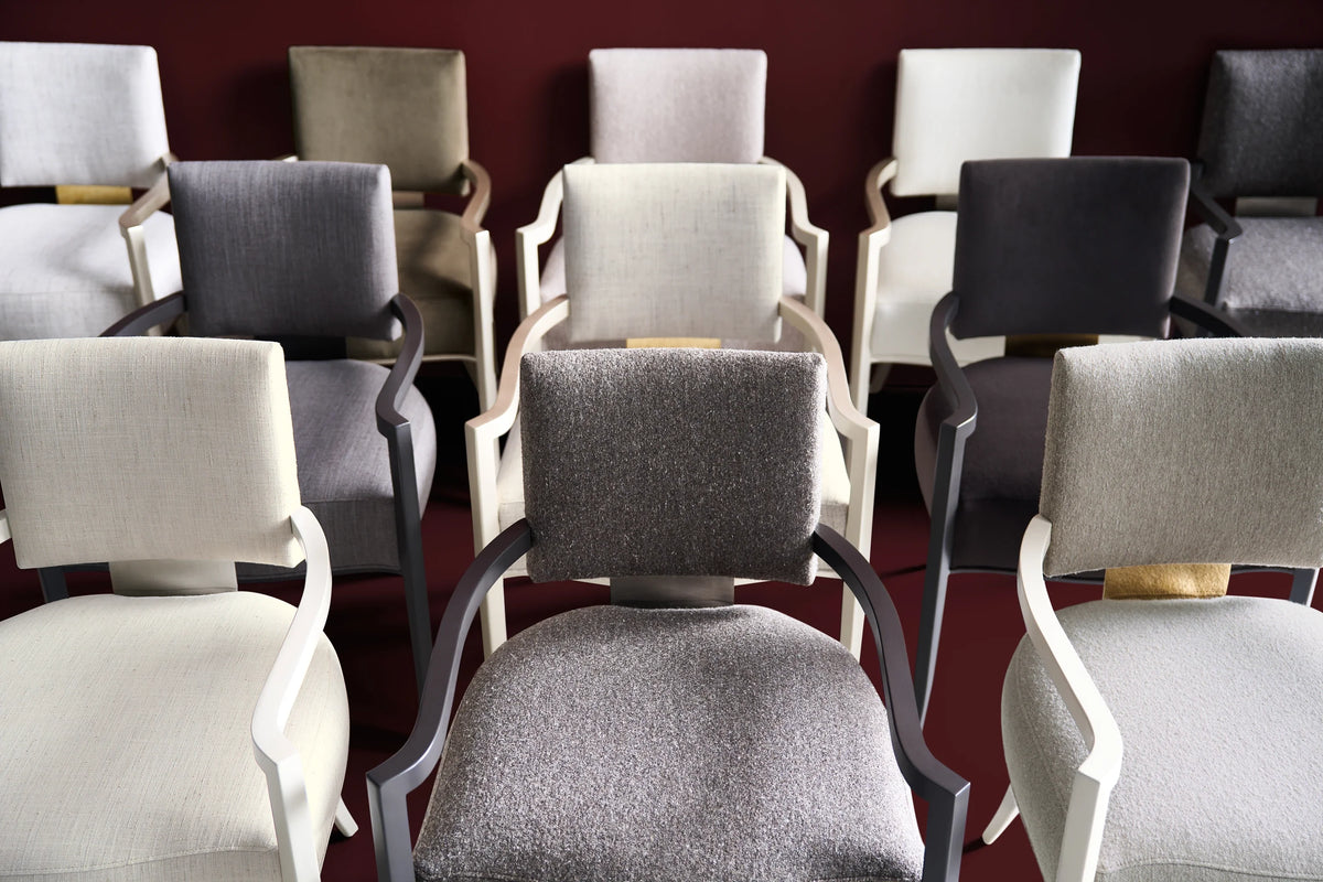 Caracole Reserved Seating Arm Chair – top view – Lusso Furniture Miami