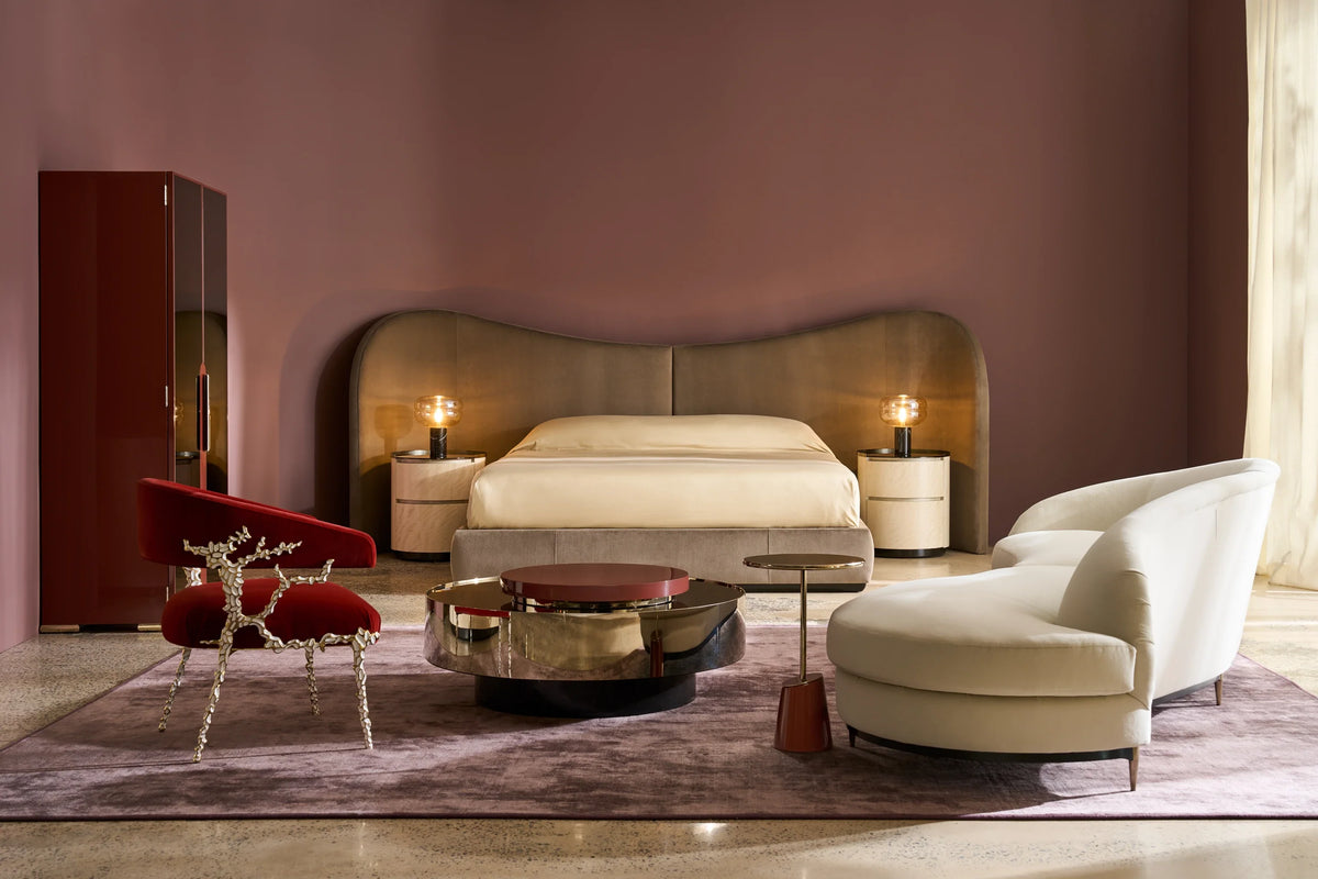 Caracole Clio Bed – top view – Lusso Furniture Miami