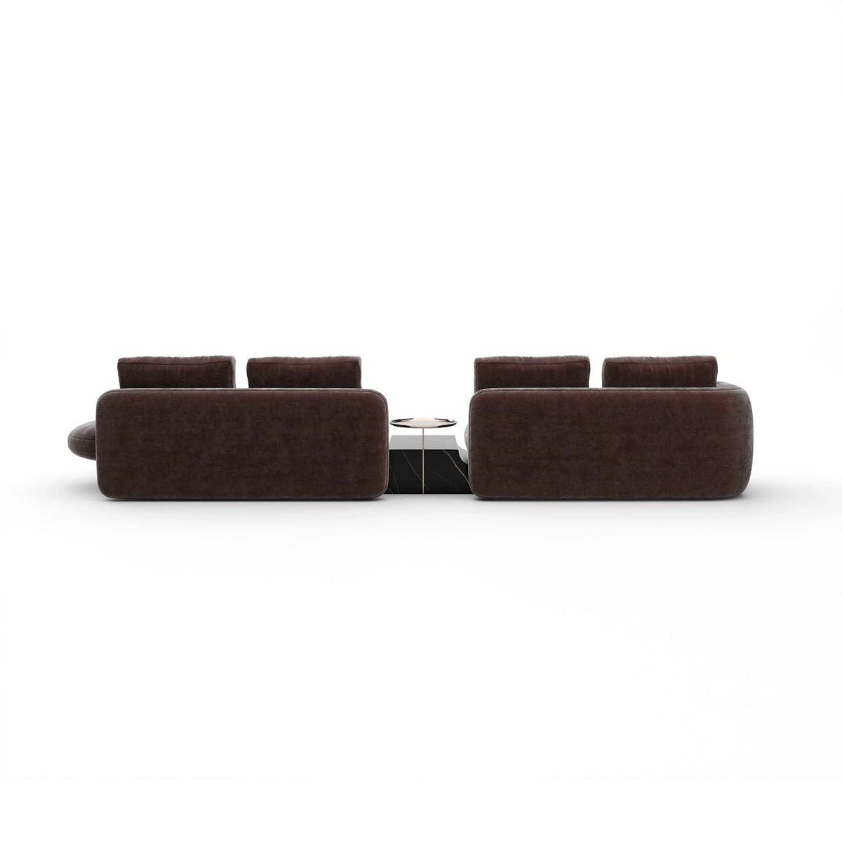 Caracole Overlap Sectional – room setting – Lusso Furniture Miami