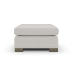 Caracole Deep Retreat Ottoman – front view – Lusso Furniture Miami