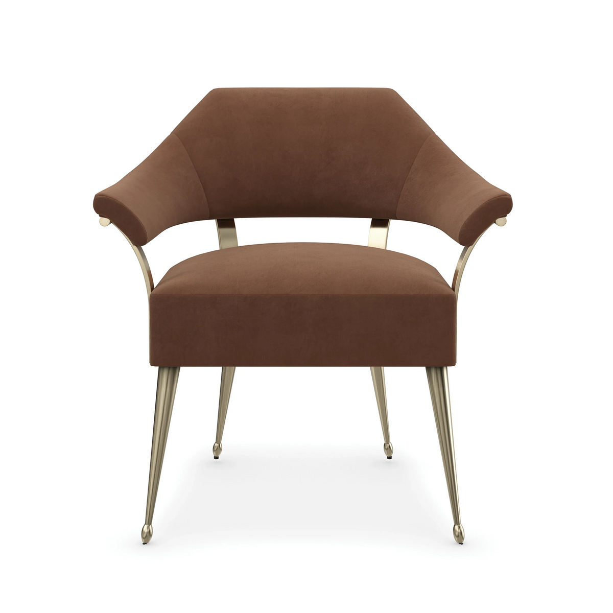Caracole Louisette Chair – front view – Lusso Furniture Miami
