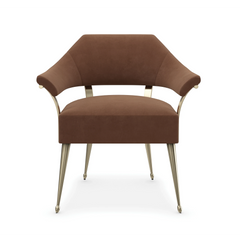 Caracole Louisette Chair – front view – Lusso Furniture Miami