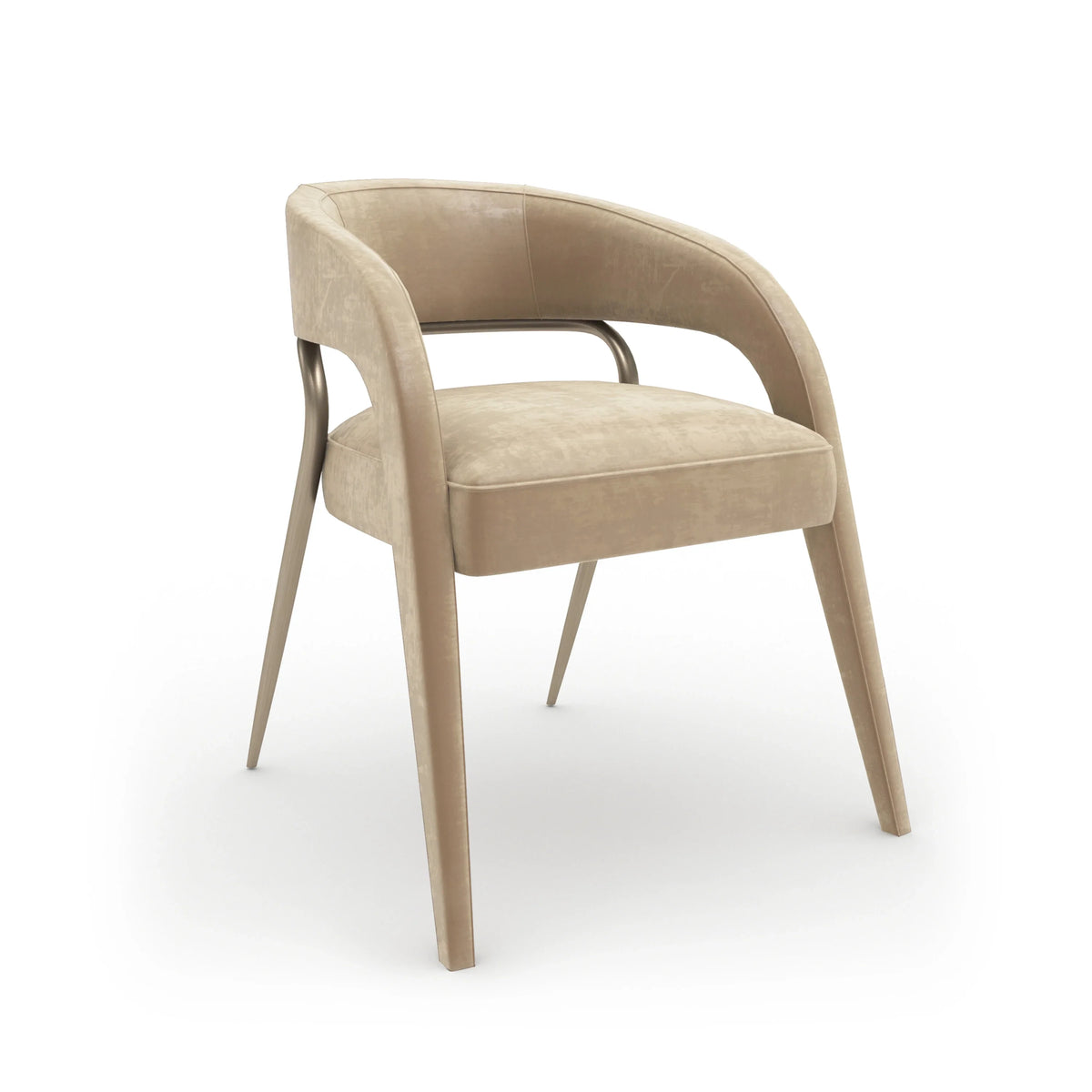 Caracole Gazelle Dining Chair – side view – Lusso Furniture Miami
