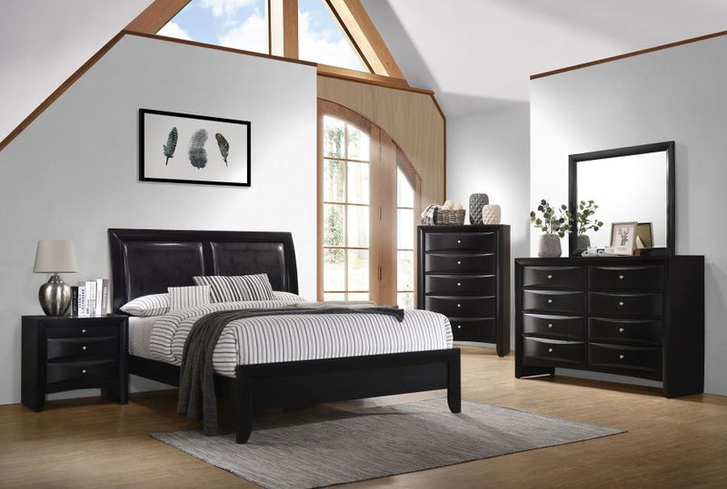 Briana 5-drawer Bedroom Chest Black-zoom-
