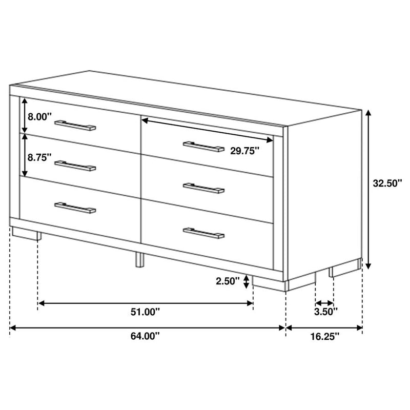 Jessica 4-piece Eastern King LED Bedroom Set Cappuccino-zoom-