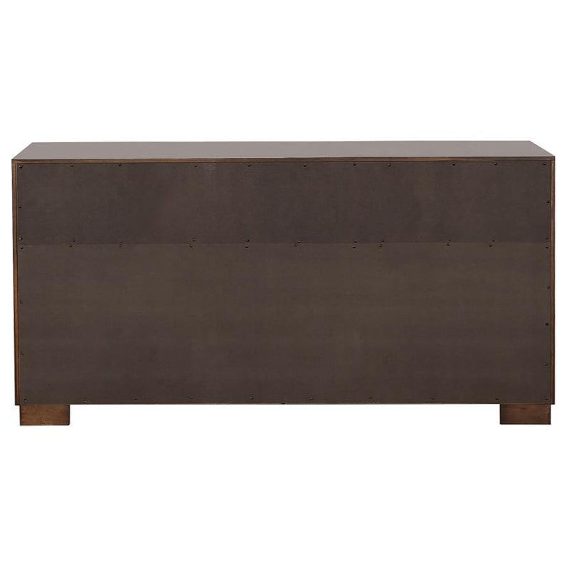 Jessica 5-piece Eastern King LED Bedroom Set Cappuccino-zoom-
