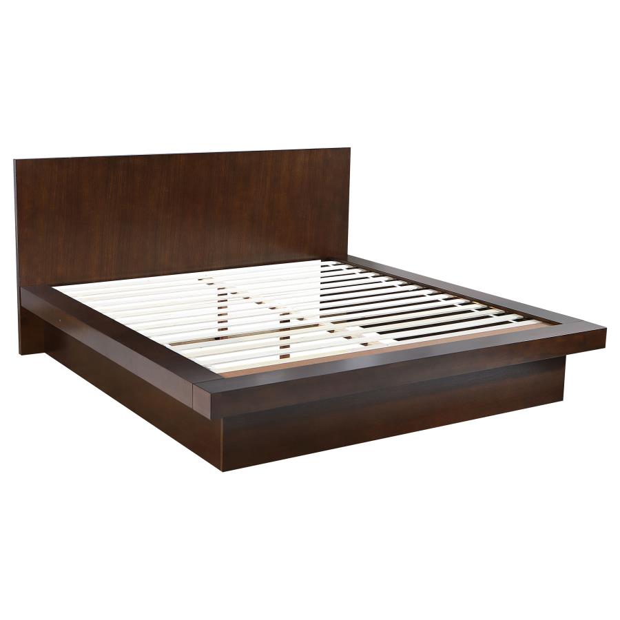 Jessica 6-piece Eastern King LED Bedroom Set Cappuccino-zoom-3