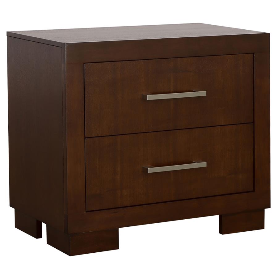 Jessica 6-piece Eastern King LED Bedroom Set Cappuccino-6