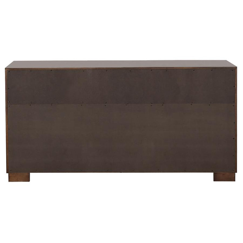 Jessica 6-piece Eastern King LED Bedroom Set Cappuccino-zoom-